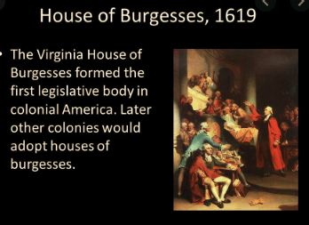 House of Burgesses formed.