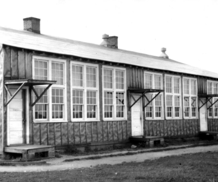 Tar Paper Shacks Built at Moton High School