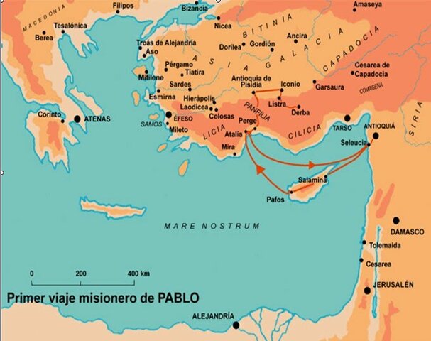 Primer Viaje Misionero de pablo