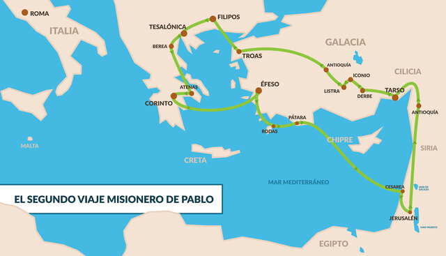 Segundo viaje Misionero