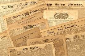 Impresión del primer periódico.