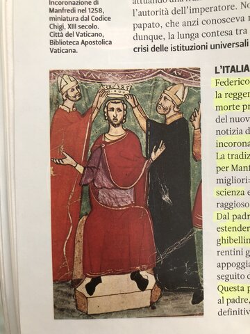 incoronazione di Manfredi