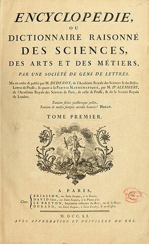La Encyclopédie (1751-1772)