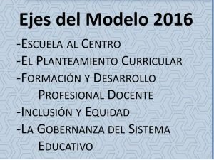 PROPUESTA MODELO EDUCATIVO 2016