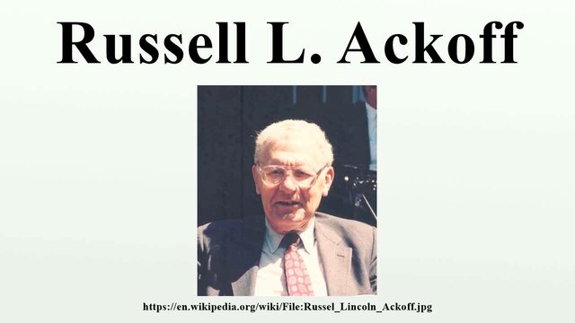 Russell L Ackoff