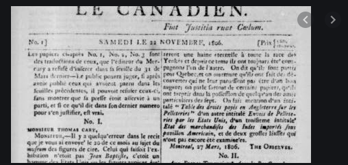 Fermeture du journal Le Canadien