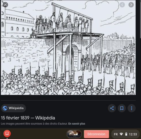 Pendaison des Patriotes