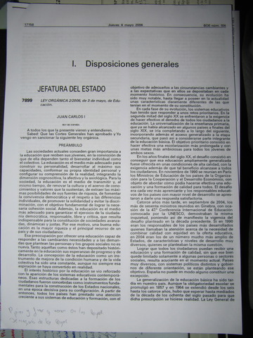 Ley Orgánica de Educación