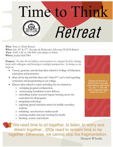 Reclaiming time to Think