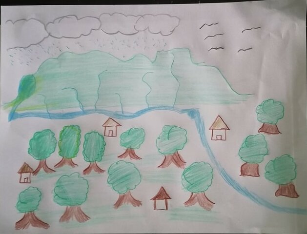 la comunidad era muy verde con ríos rico en flora y fauna