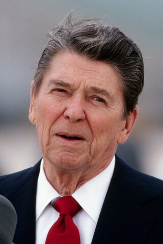 Ronald Reagan becoming the 40th president