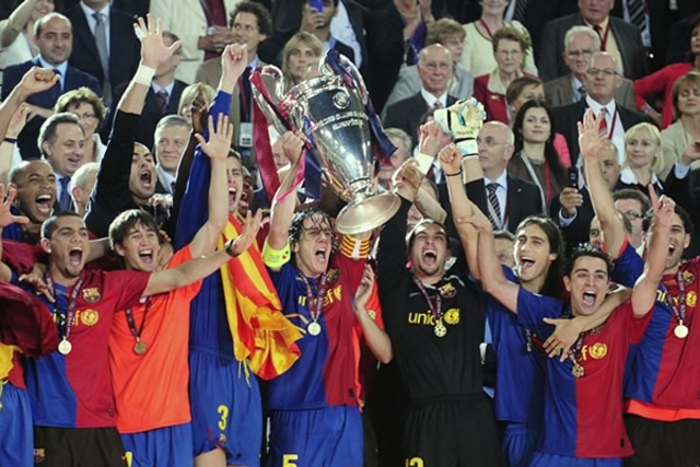 F.C.Barcelona wins the Champions league