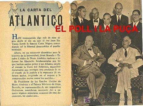 Firma de la  Carta del Atlántico.
