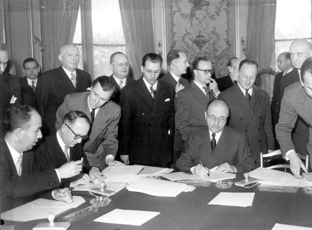 Plan Schuman sobre el carbón y el acero.