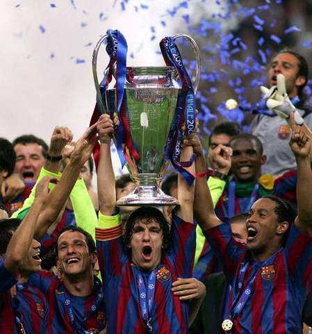F.C.Barcelona wins the Champions League