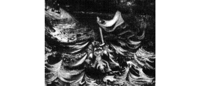 El nacimiento del Fascismo, pintura de David Alfaro Siqueiros