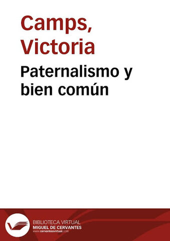 PENSAMIENTO CONTEMPORÁNEO - Victoria Camps