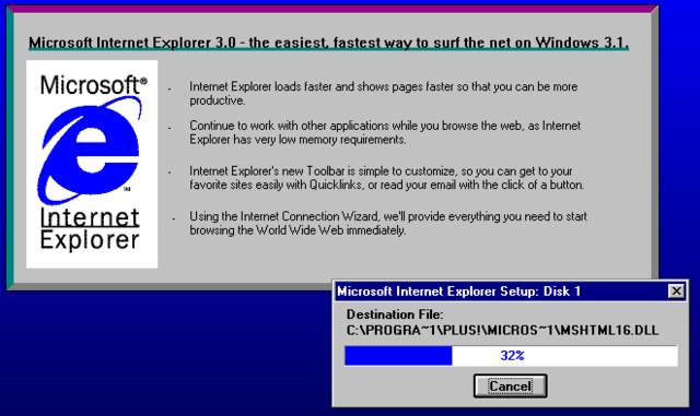 Internet Explorer IE3