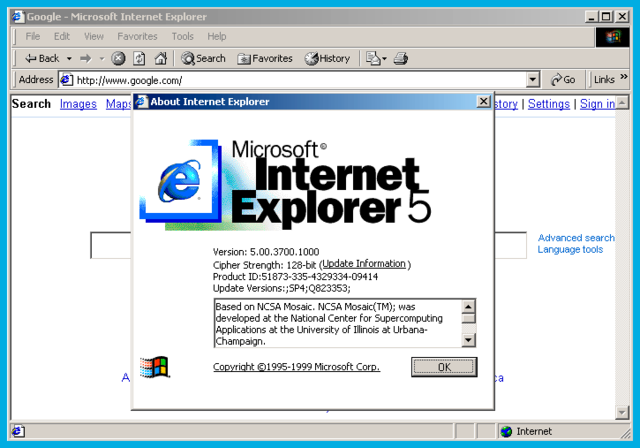 internet Explorer IE5
