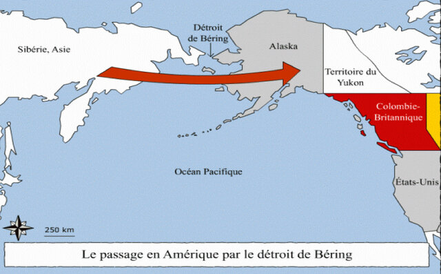 Arivée des premiers habitants en Amérique
