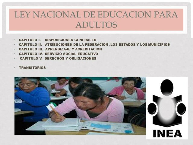 Ley Nacional de Educación para Adultos