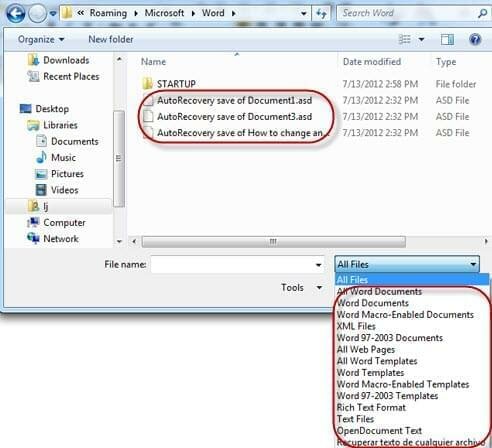 Primera recuperación