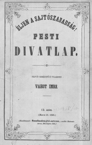 Pest: Kiadó keresése, Pesti Divatlap