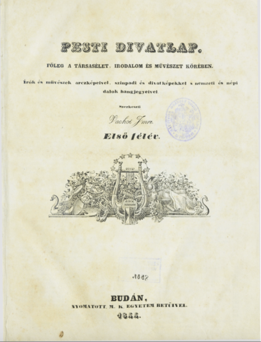 A Pesti Divatlapnál