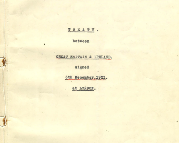 Firma del Tratado Angloirlandés