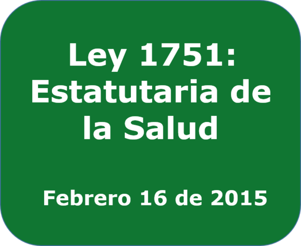 Ley 1751 de 2015
