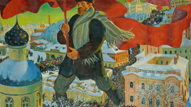 Cuadro de la Revolución rusa, Boris Mikhailovich Kustodiev