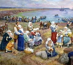Acadians are exiled from their homes