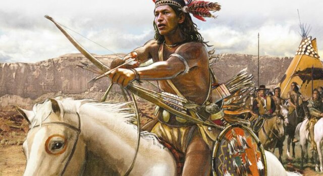 Indios pieles rojas.