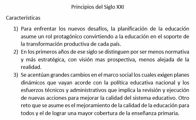 Principios del Siglo XXI