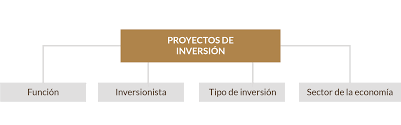 Clasificación e identificación de los proyectos de inversión