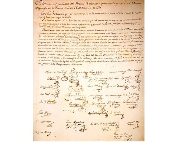 Firma del acta de Independencia