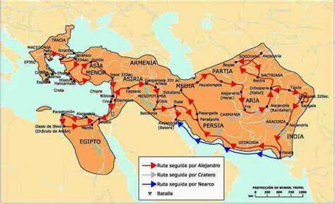 Alejandro conquista Fenicia, Samaria, Judea, Gaza y Egipto