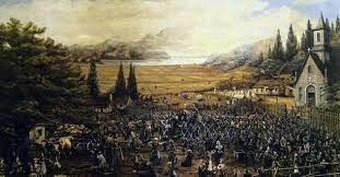 Acadians are exiled for refusing to pledge allegiance to the British-