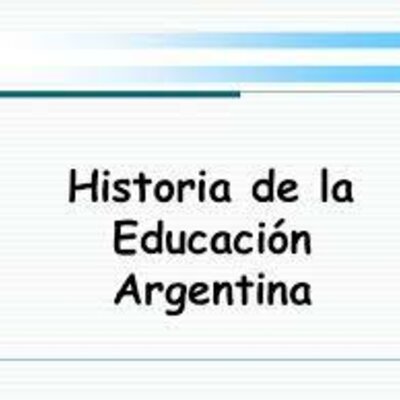 Timeline: Proceso histórico y educativo en Argentina.