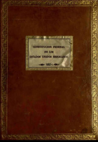 1824 Primera Constitución Mexicana