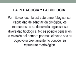 La pedagogía dentro de la biología