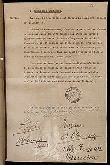 Firma del Armisticio