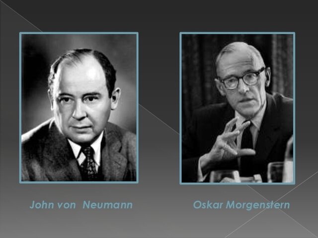 John von Neumann y Oskar Morgenstern