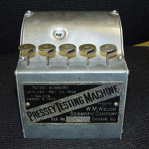 FoundedPressey "Testing Machine"