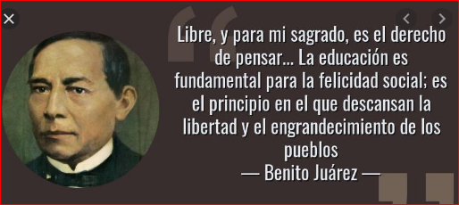 1867 BENITO JUAREZ SOLICITA REORIENTACION DE LA EDUCACION PUBLICA