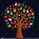 Multi solidarieta sociale mani ad albero dn5j05