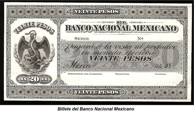 Cimientos para el Banco de México.
