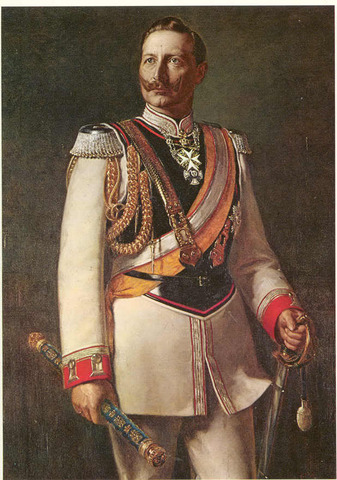 Kaiser William II promised German support for Austria against Serbia
