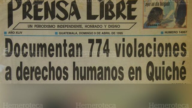 Responsabilidades de las violaciones de los derechos humanos.