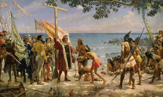 1492: primera llegada de colon a tierra